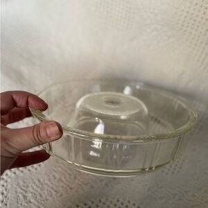Vintage Queen Anne Glasbake Glass Bundt Pan/Jello Mold